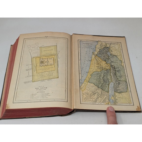 The Holy Bible The Douay Bible House 1941 Hardcover Pope Leo XIII VTG 1940s 40s - Picture 14 of 16